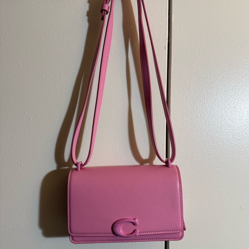Coach Small Bandit Crossbody in monochrome pink